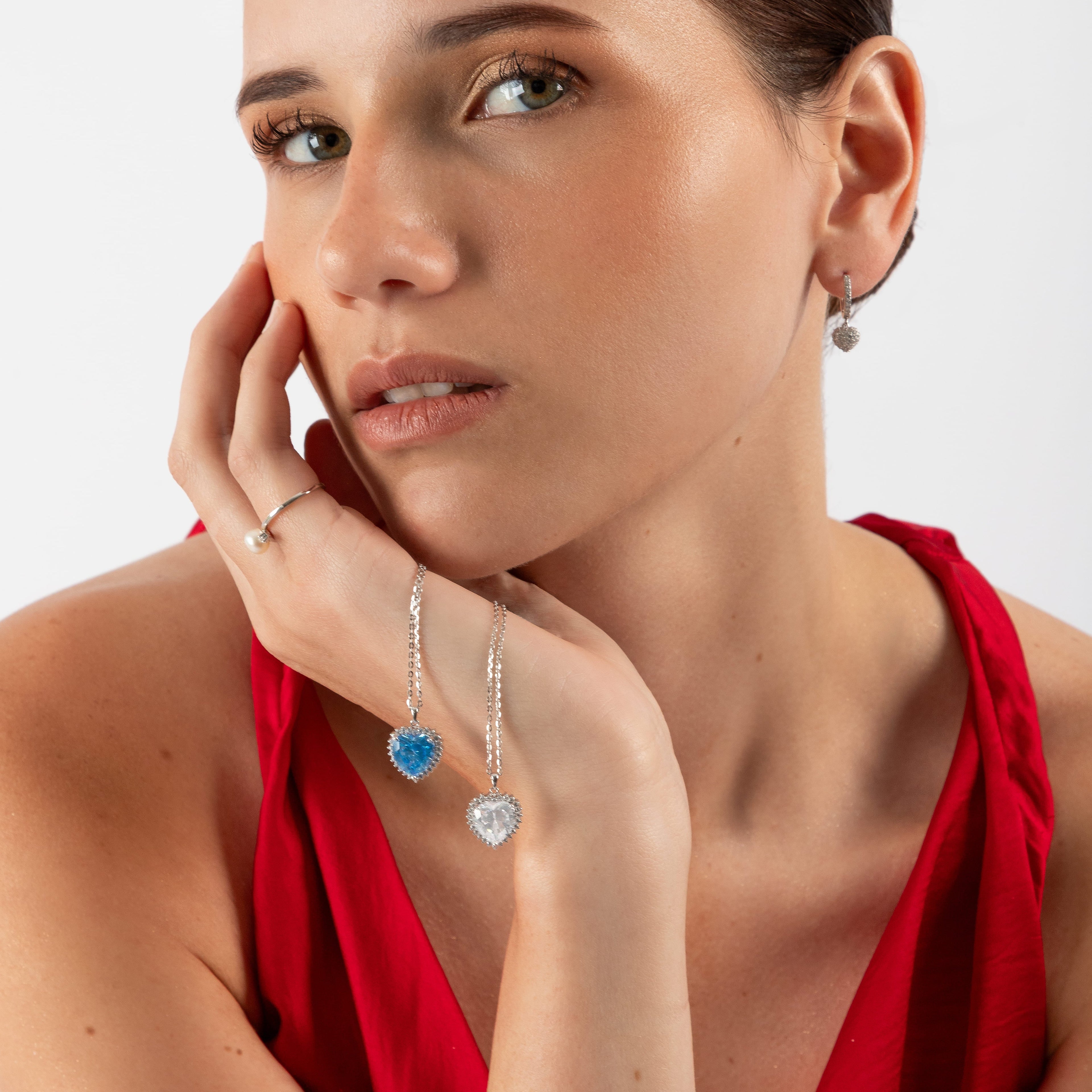 Collar Blue Heart - CO20012