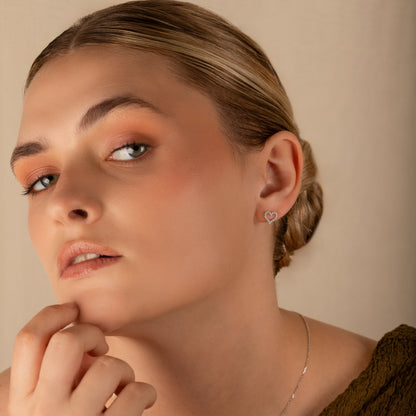 Arete Corazón Strass - AR20025