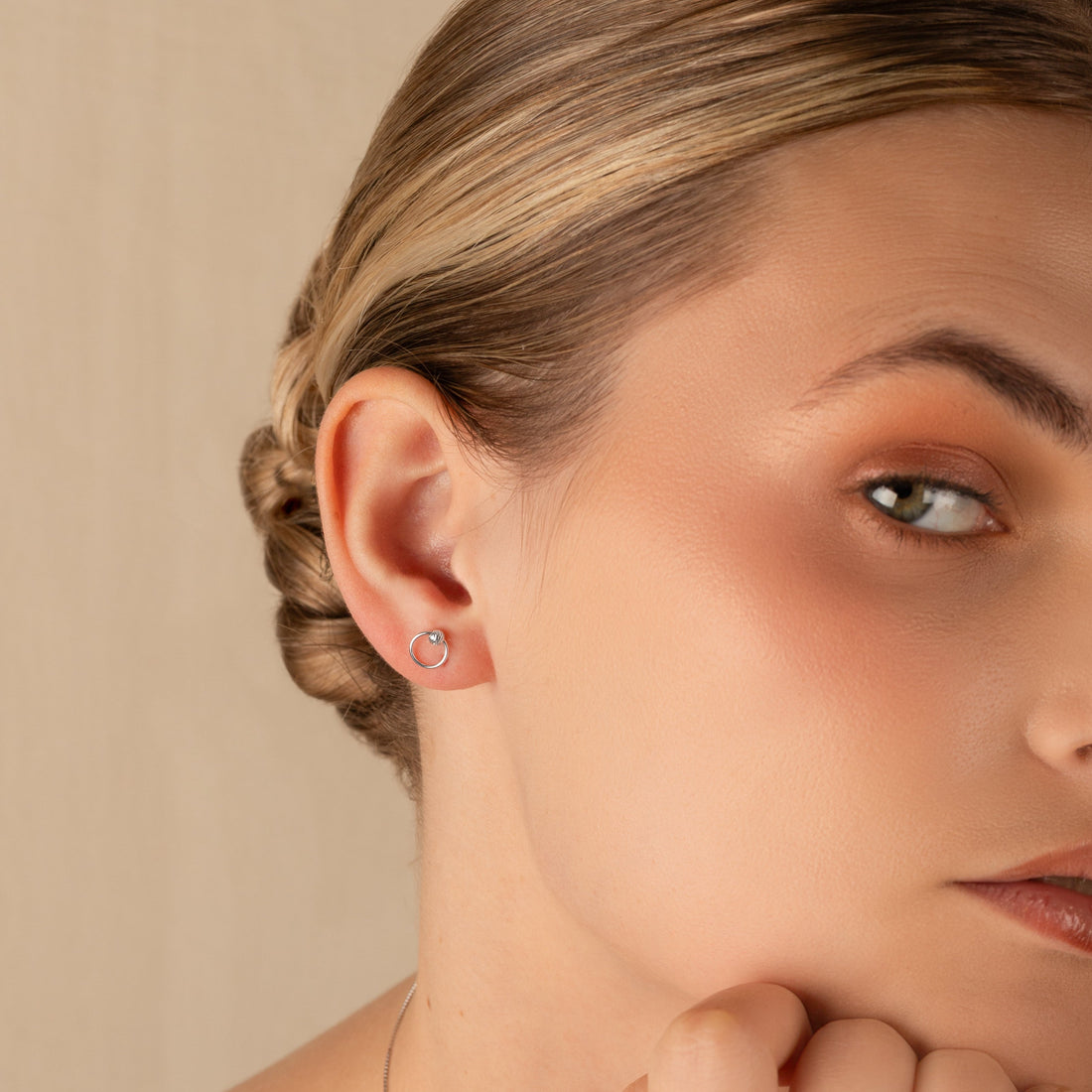 Aretes Argolla Twist Mini - AR20024