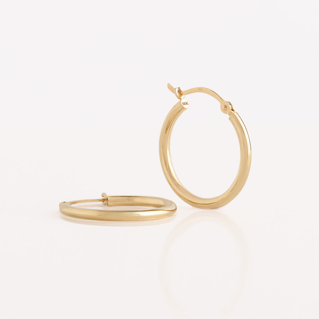 Argollas medianas Oro18k