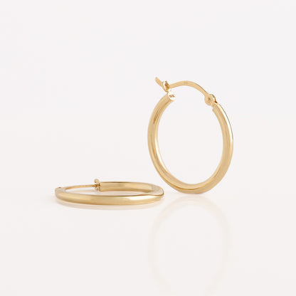 Argollas medianas Oro18k