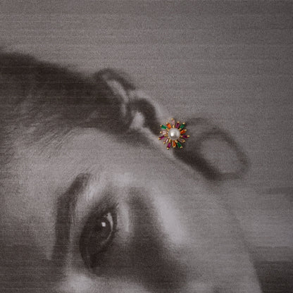 Aretes Rainbow Flower