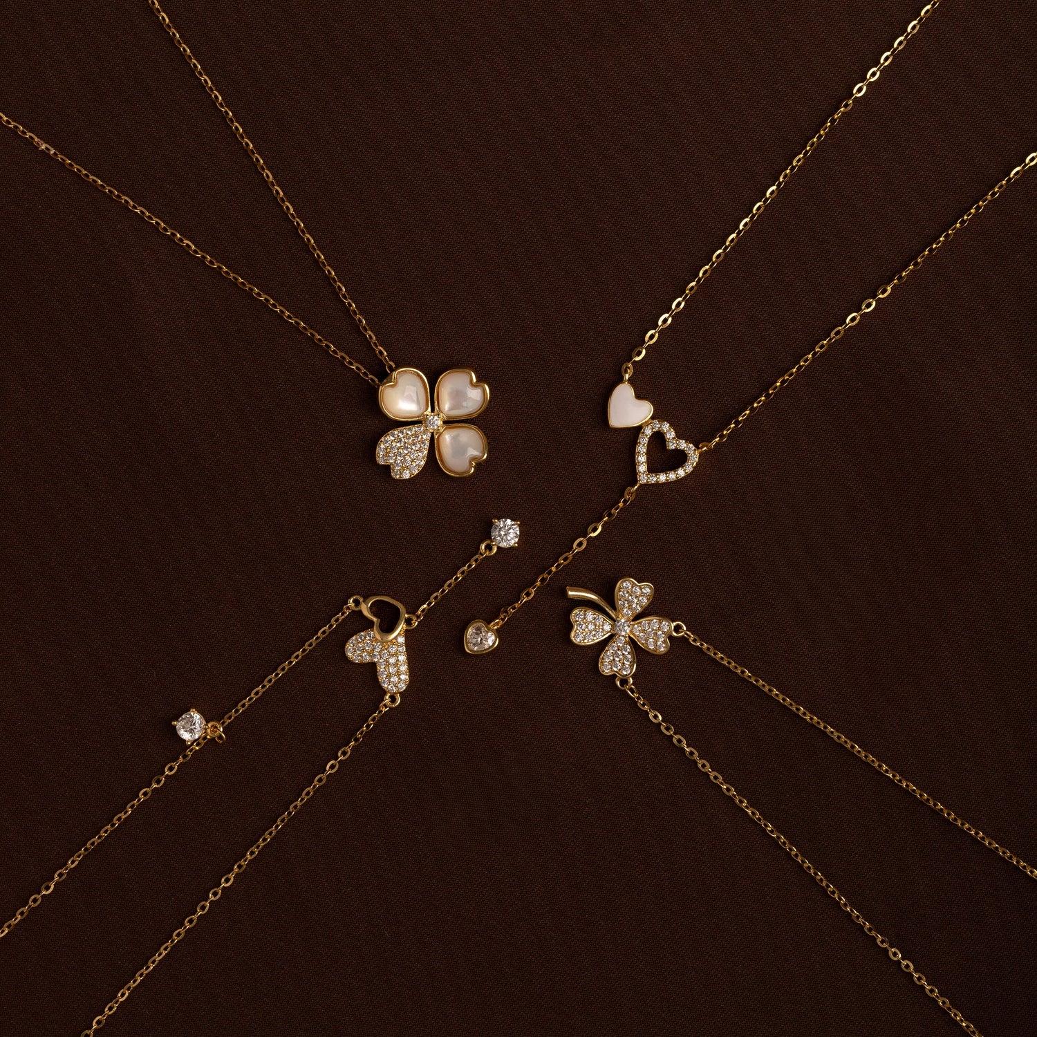 Collar Corazón Destello - CO30038