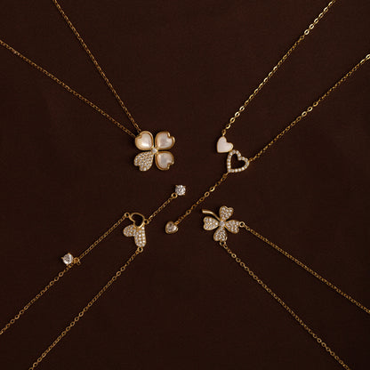 Collar Corazón Destello - CO30038