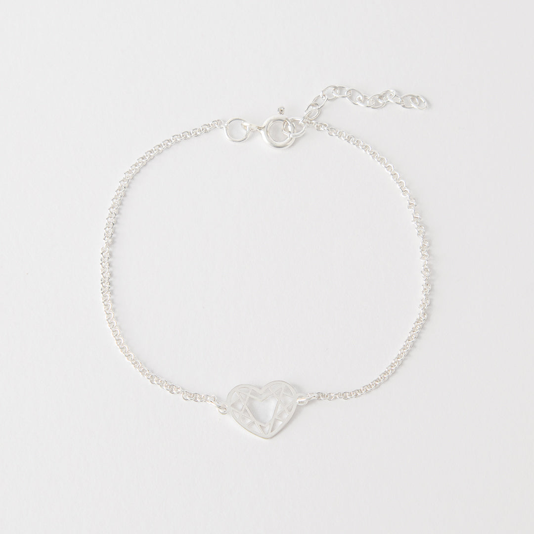 Pulsera Corazón Glow Silver - PU20009