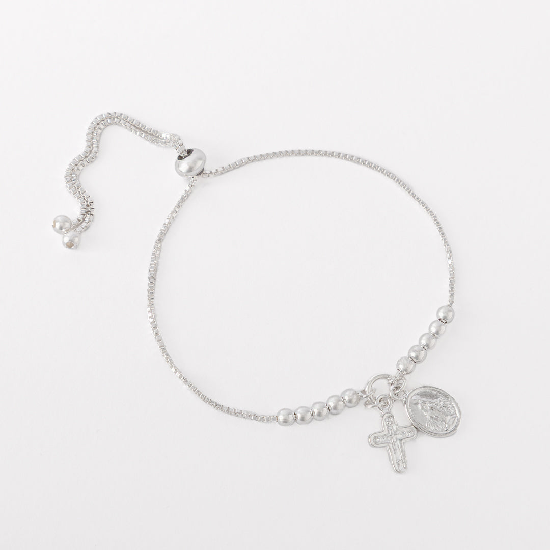 Pulsera sole cadena denario (plata)