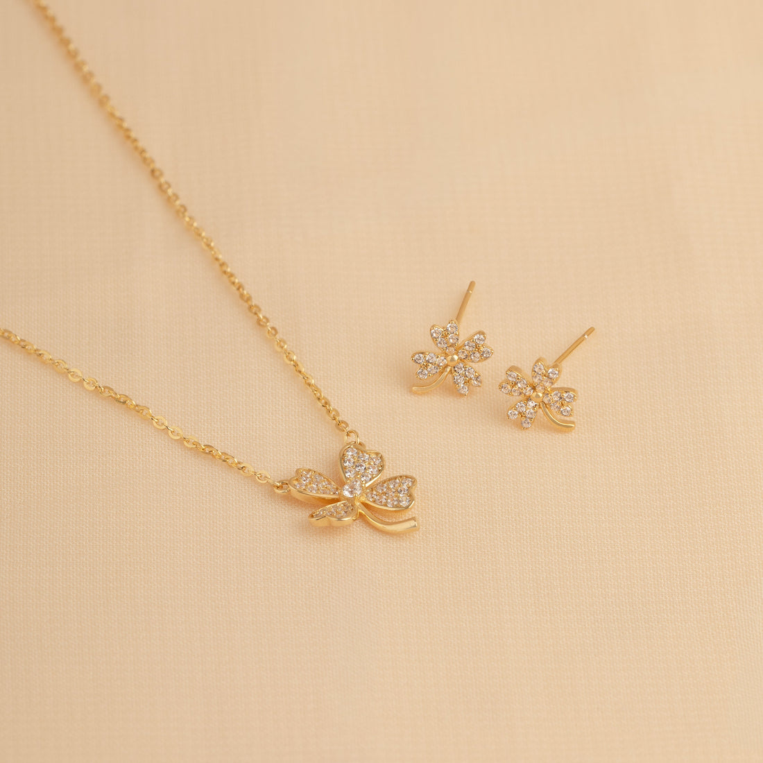 Collar Trébol Shine - CO30046