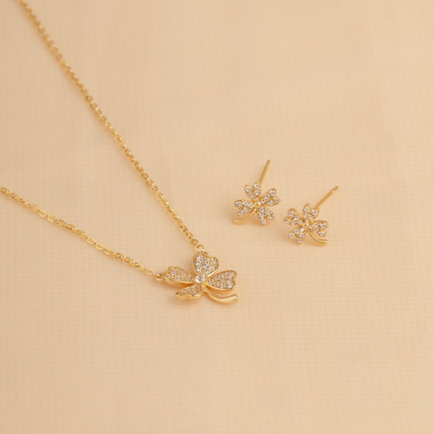 Collar Trébol Shine - CO30046
