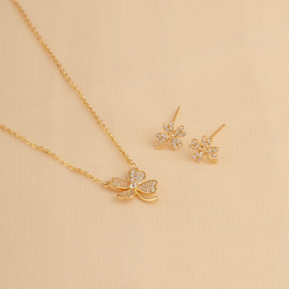 Collar Trébol Shine - CO30046