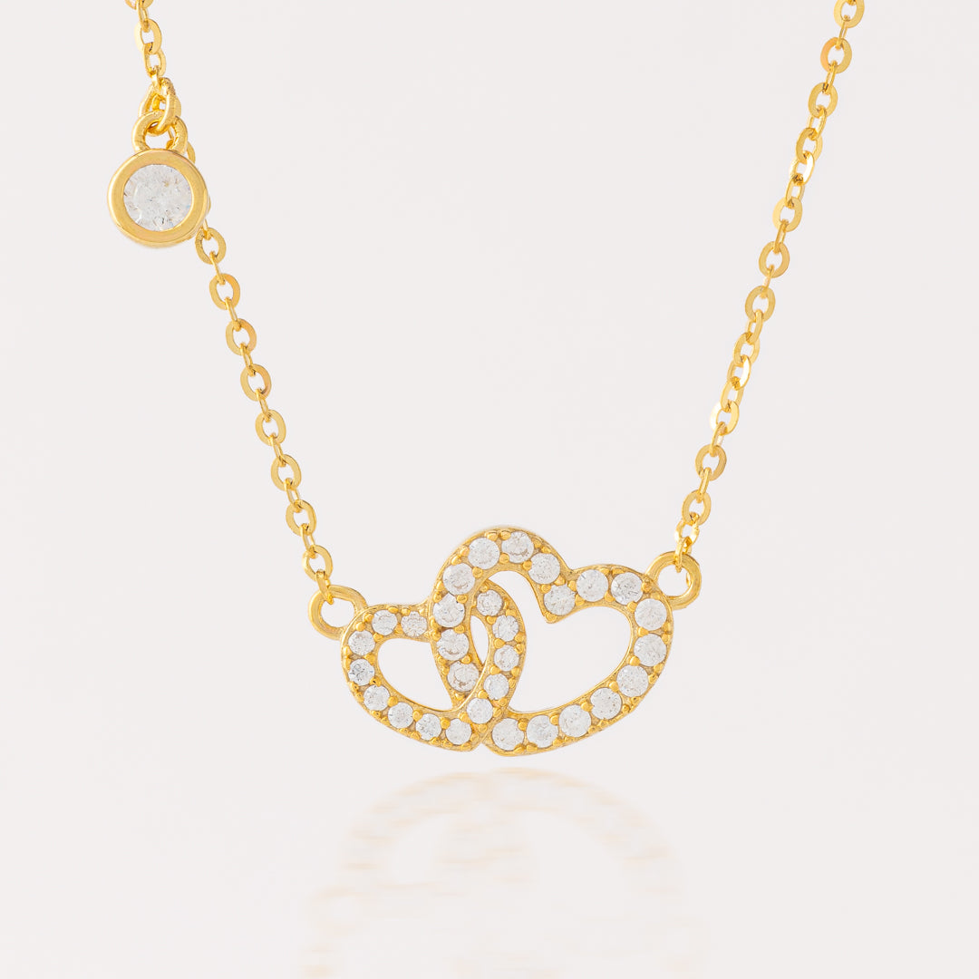 Collar Corazón Enlazado - C030031