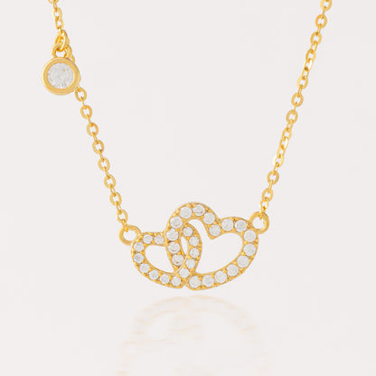 Collar Corazón Enlazado - C030031