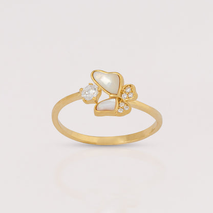 Anillo Mariposa Nácar Luz - AN30008