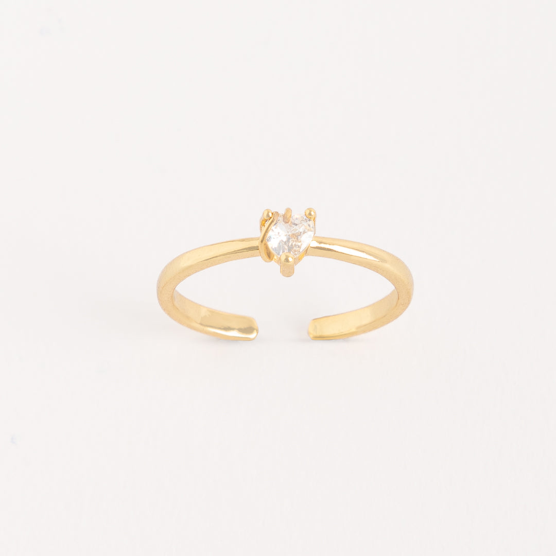 Anillo Corazón Brillante - AN40002