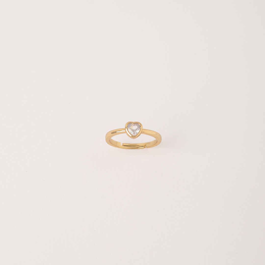 Anillo Corazón Cristal