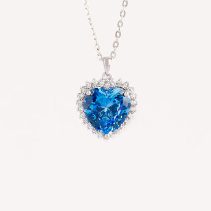 Collar Blue Heart - CO20012