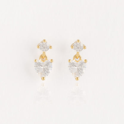 Arete Golden Corazón Punto Luz - AT30005