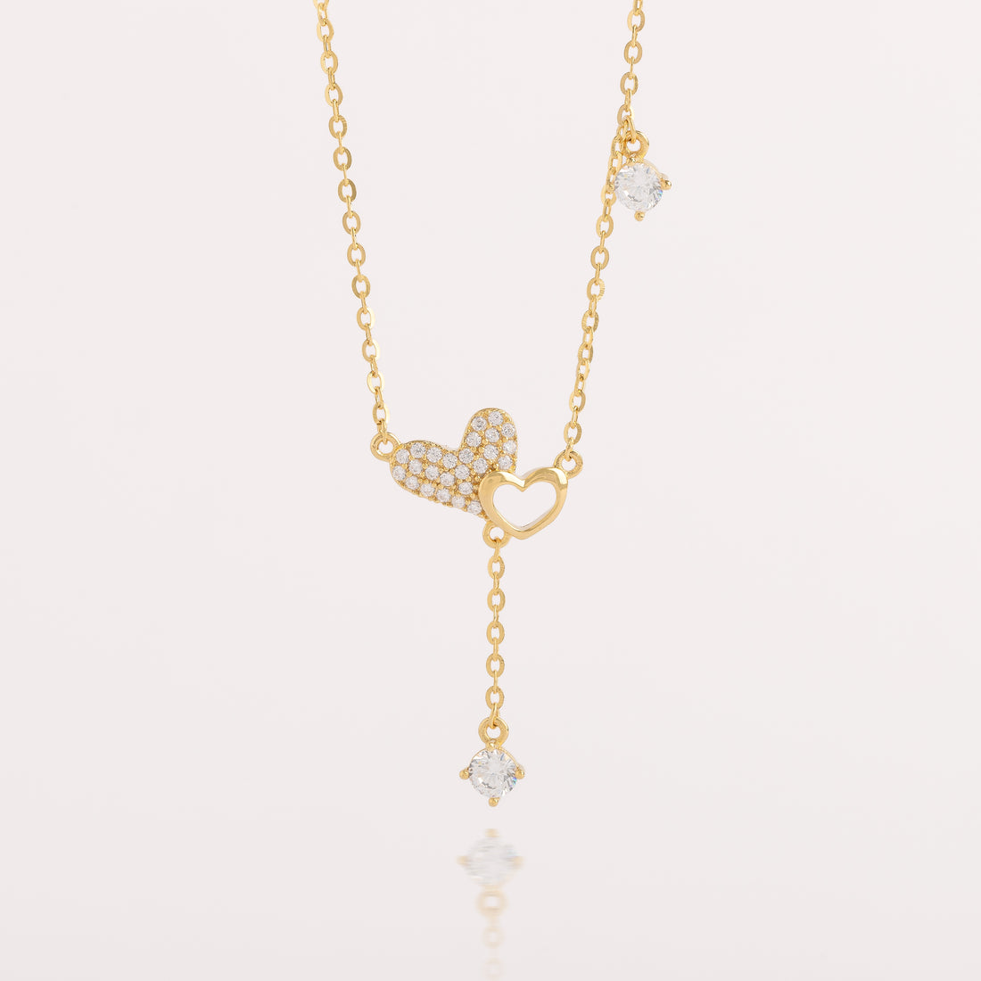 Collar Corazón Destello - CO30038