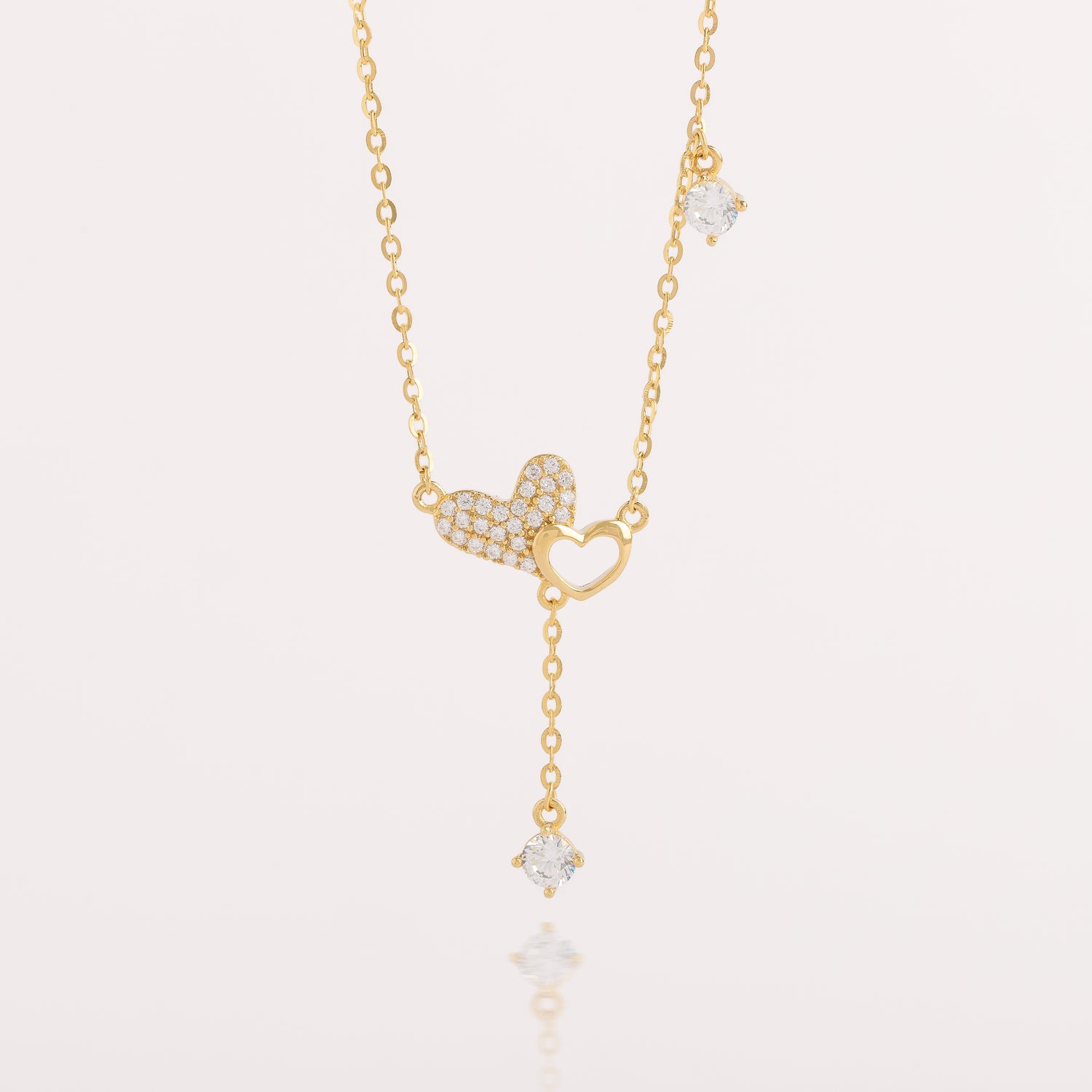 Collar Corazón Destello - CO30038