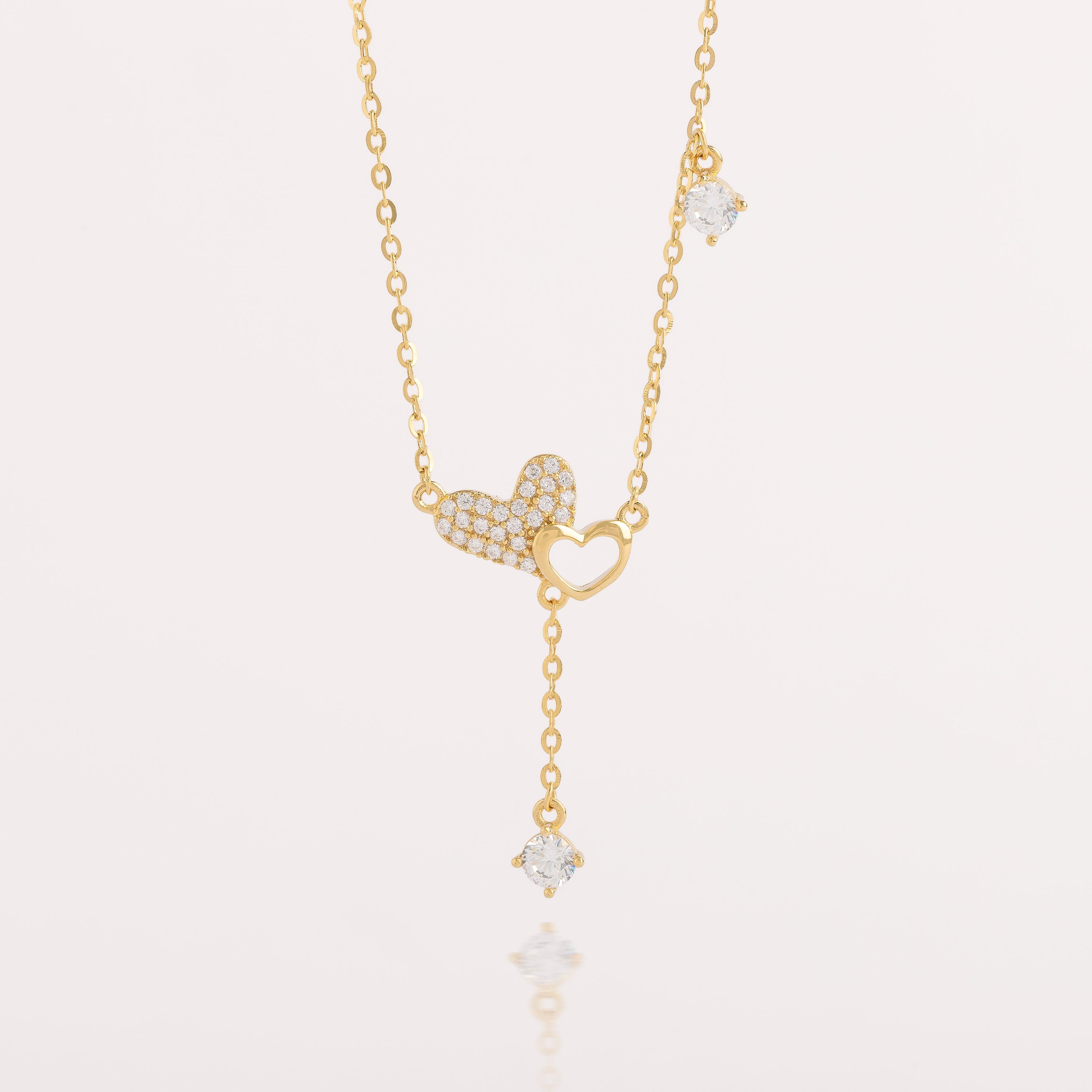 Collar Corazón Destello - CO30038