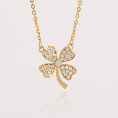 Collar Trébol Shine - CO30046