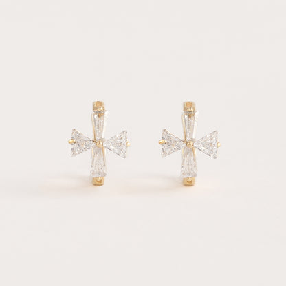 Argollas Flor Strass - AG30016