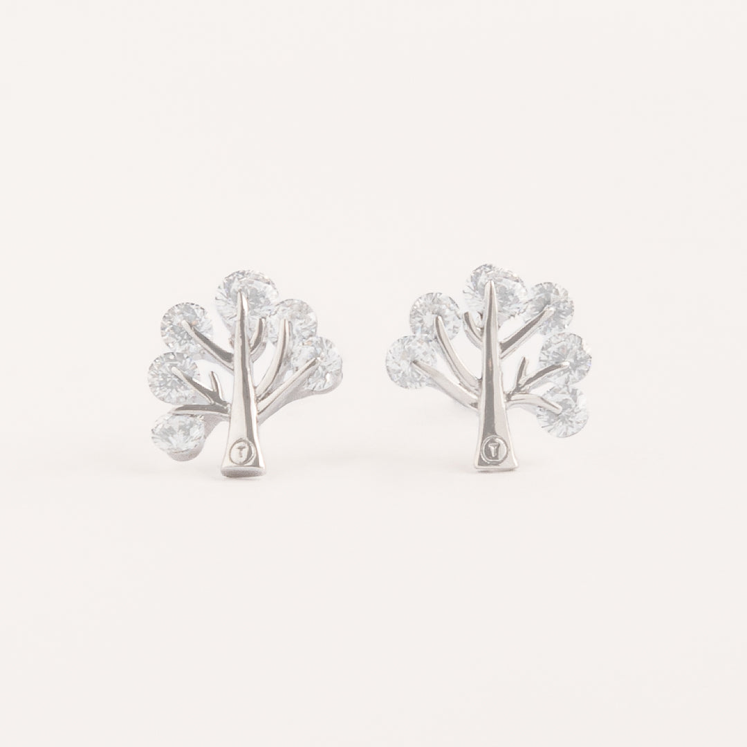 Aretes Árbol Punto Strass - AR20002