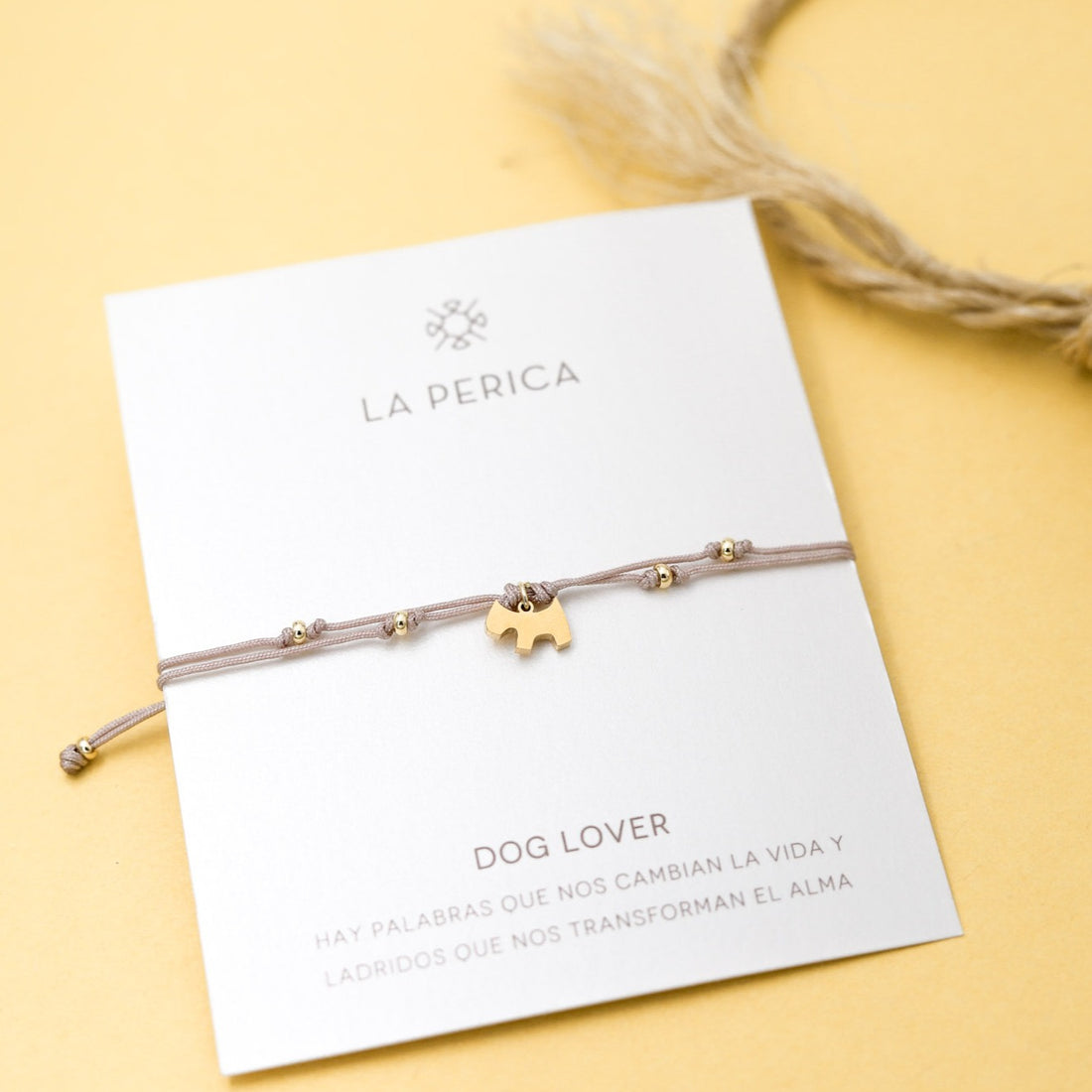 Pulsera Lia doble nudo perrito