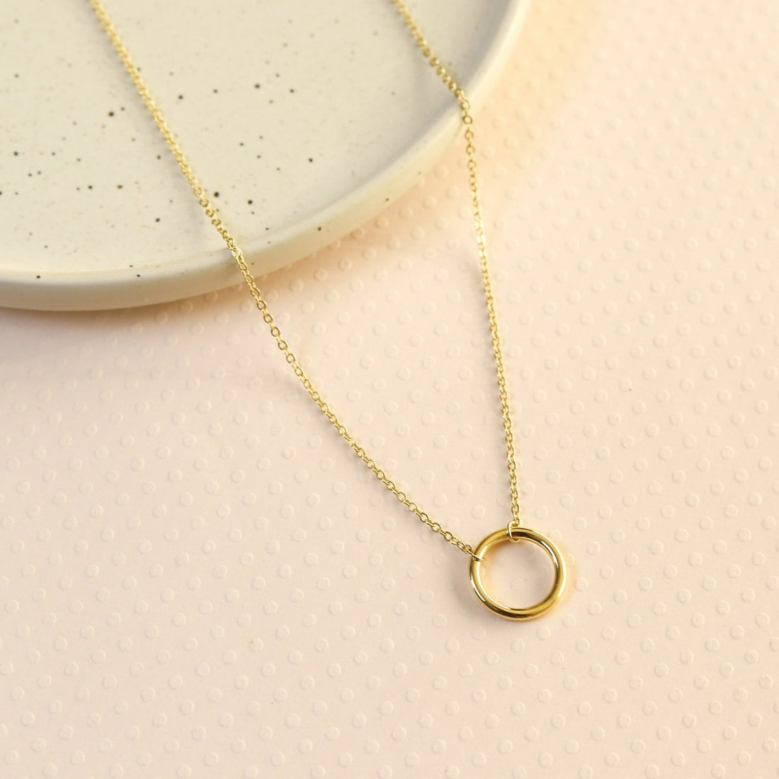 Collar Circulo de la vida oro 18K