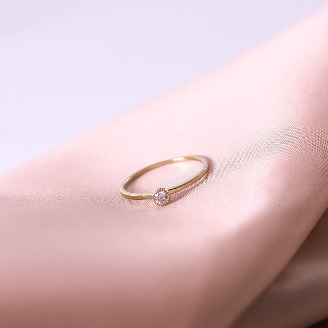 Anillo punto de cristal