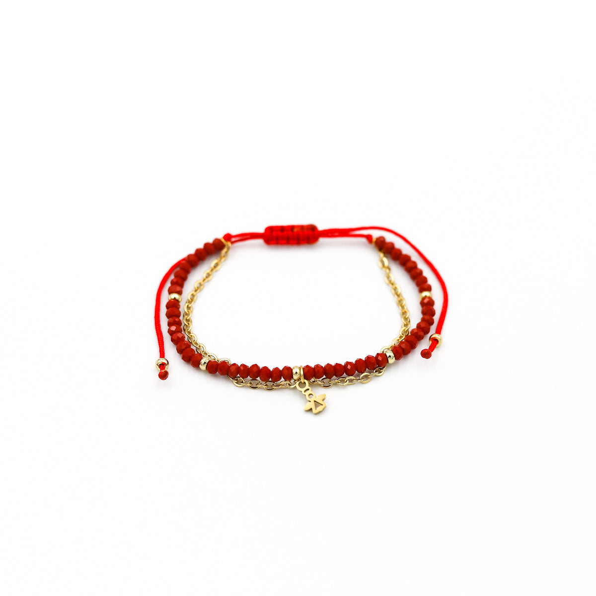 Pulsera Julieta simple tono Rojo - Dijes Variados