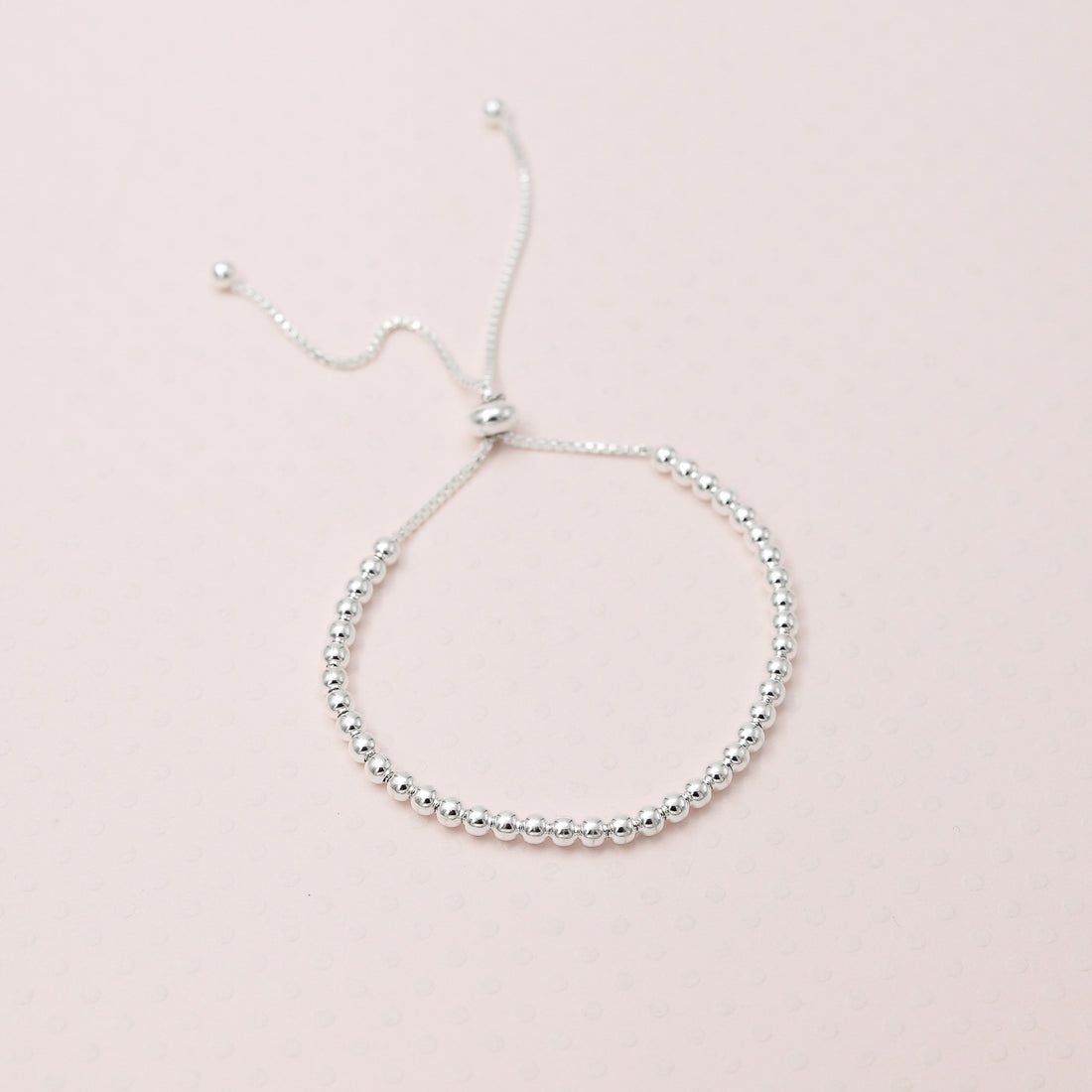 Pulsera sole cadena plata esferas (plata)