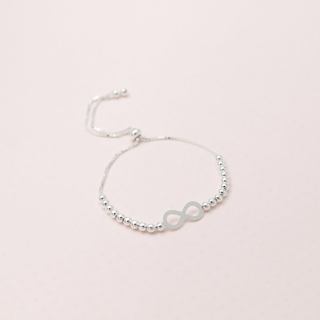 Pulsera sole cadena plata infinito calado (plata)