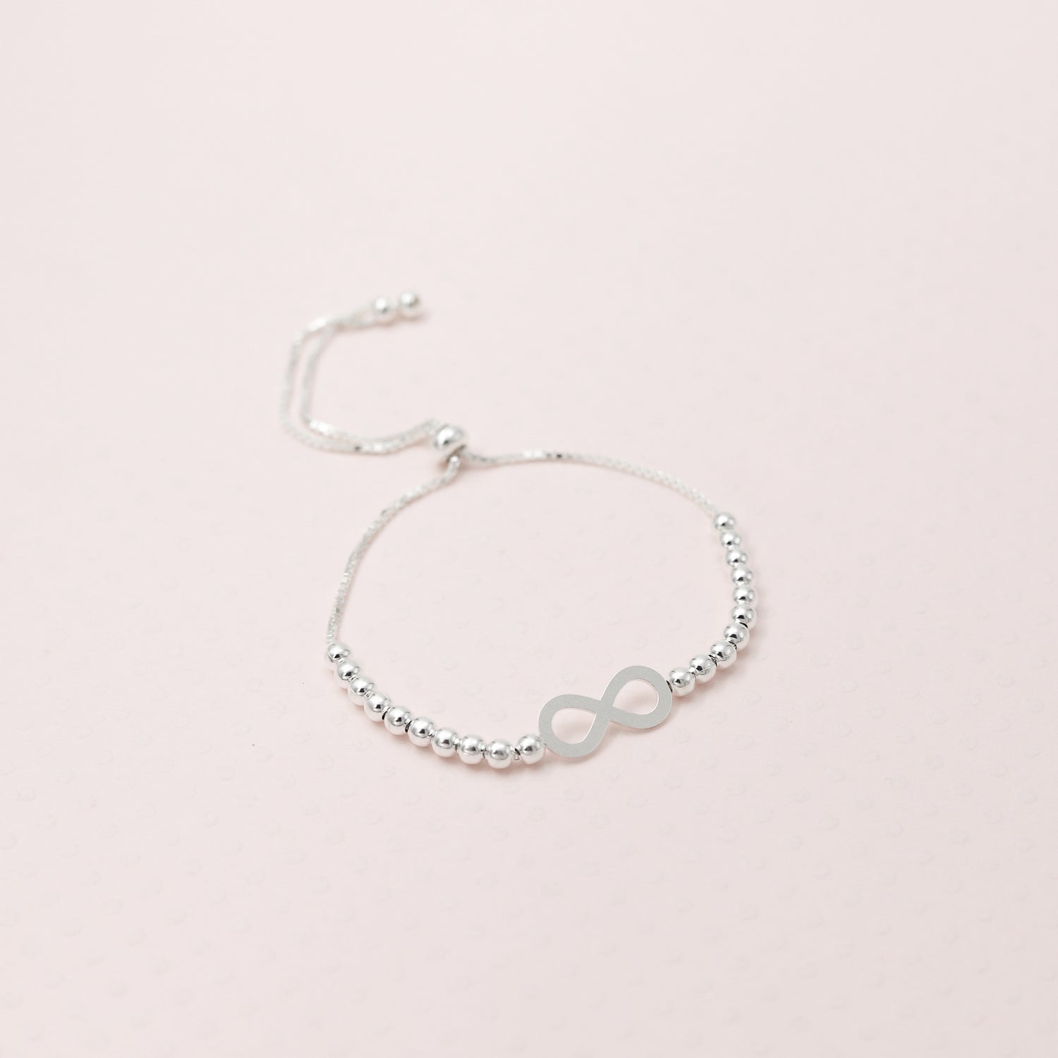 Pulsera sole cadena plata infinito calado (plata)