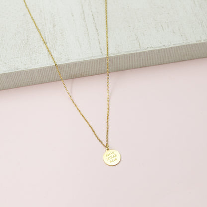 Collar medallas mensajeras