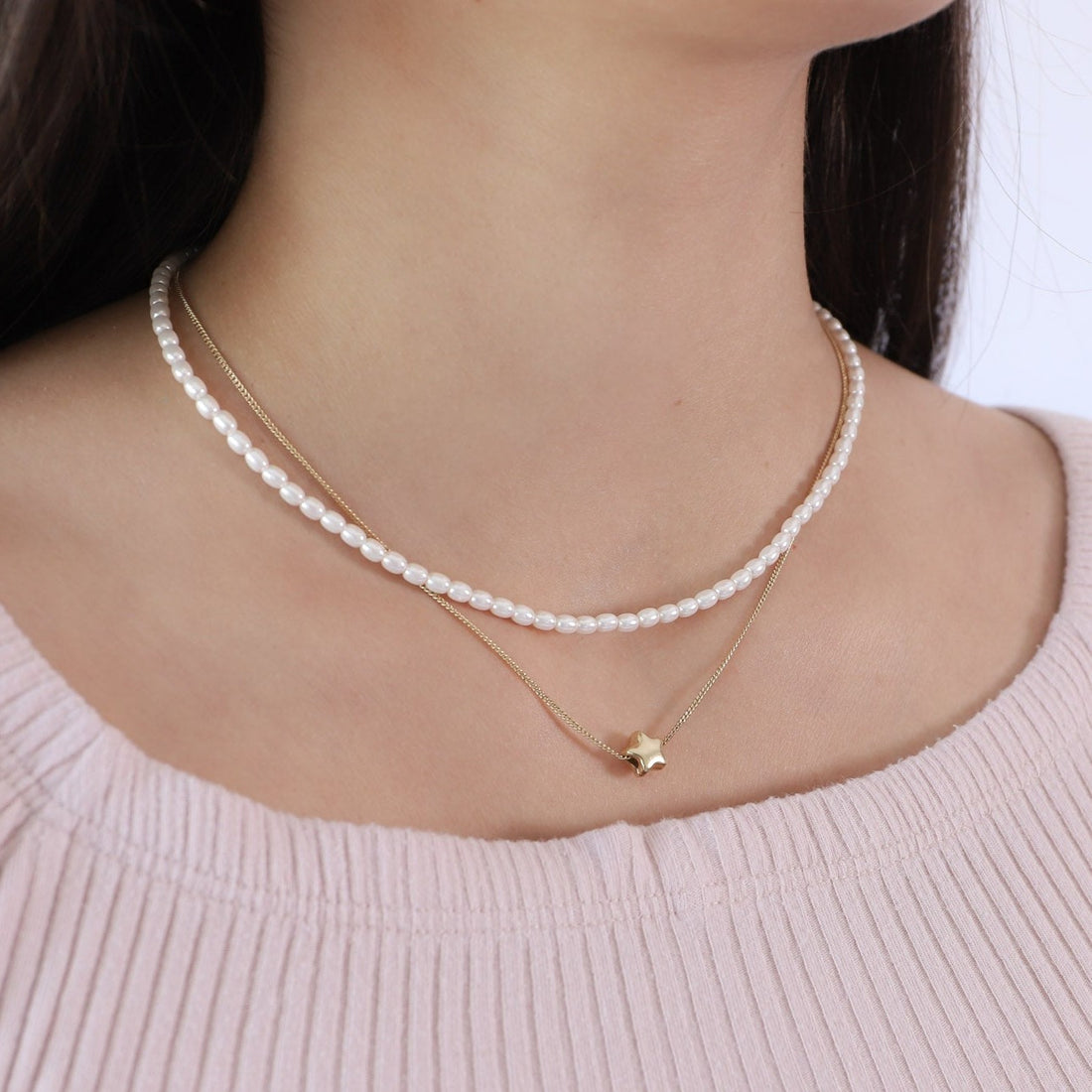 Collar Estrella Bombeada Pasante