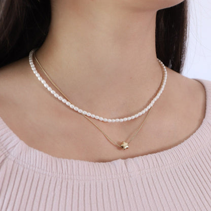 Collar Estrella Bombeada Pasante