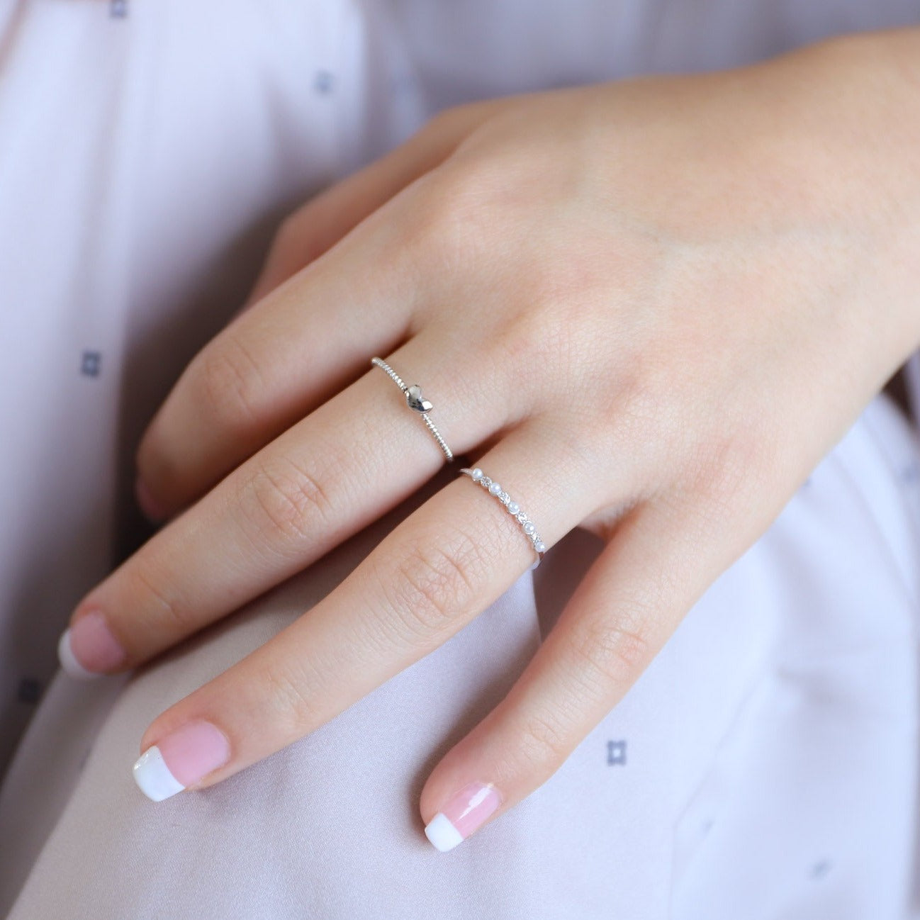 Anillo Corazón Aro Tipo Trenzado