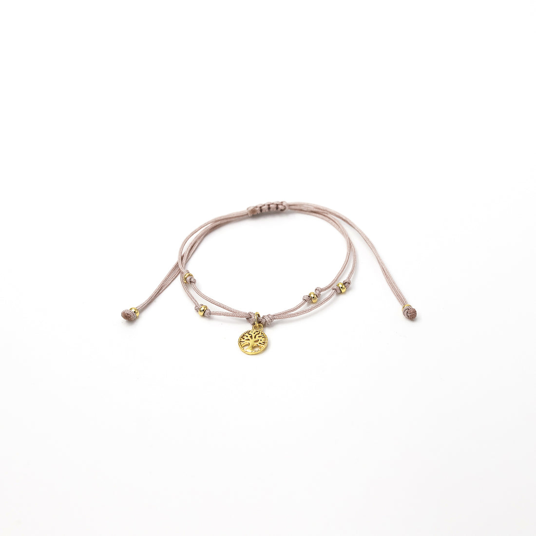 Pulsera Lia doble nudo arbolito liso *