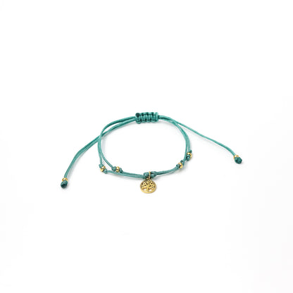 Pulsera Lia doble nudo arbolito liso *