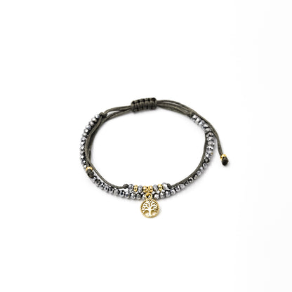 Pulsera isabella plateada árbolito mini