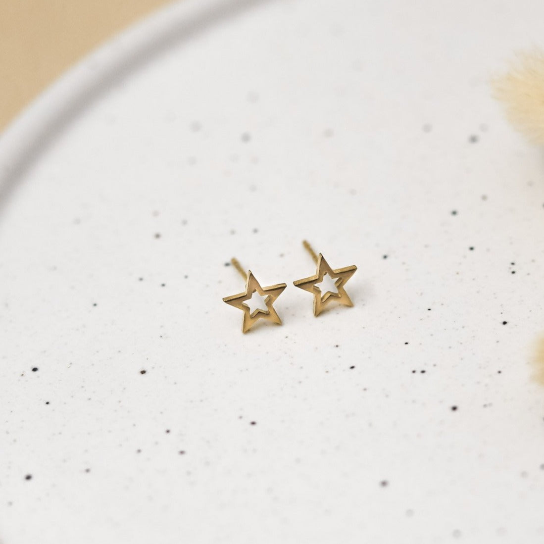 Arete estrella calada
