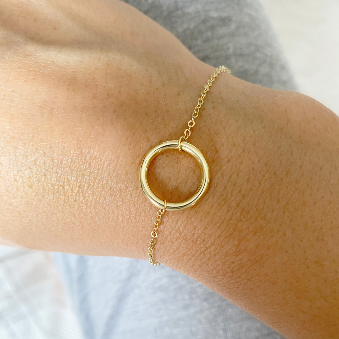 Pulsera circulo de la vida oro 18K