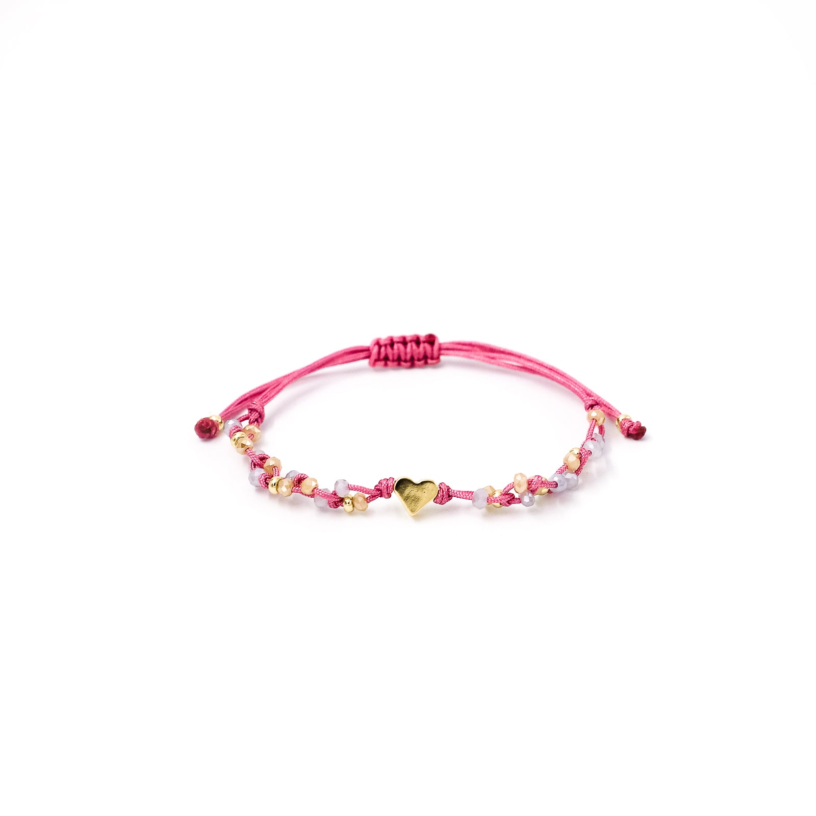 Pulsera Zoe corazón liso pasante