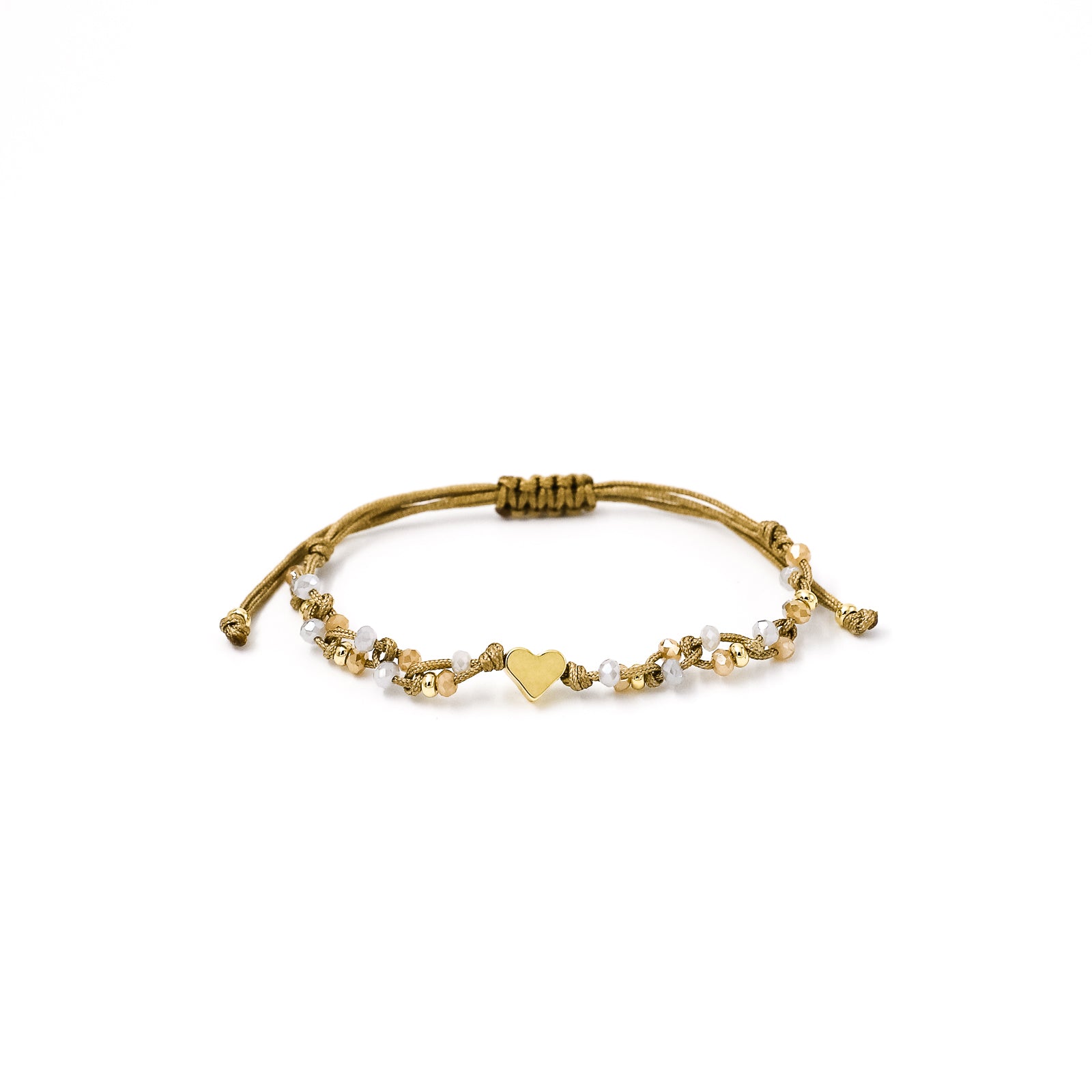 Pulsera Zoe corazón liso pasante