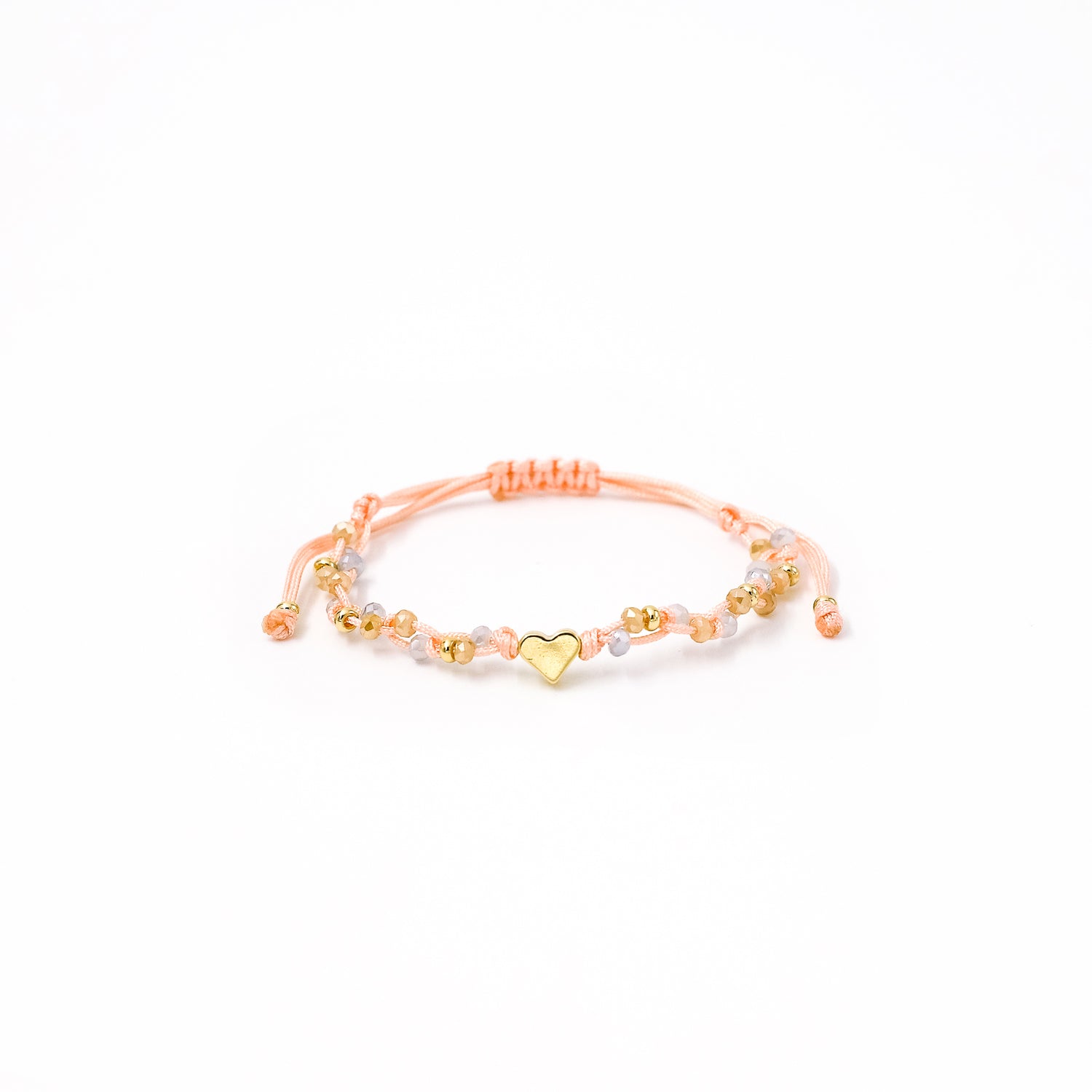 Pulsera Zoe corazón liso pasante