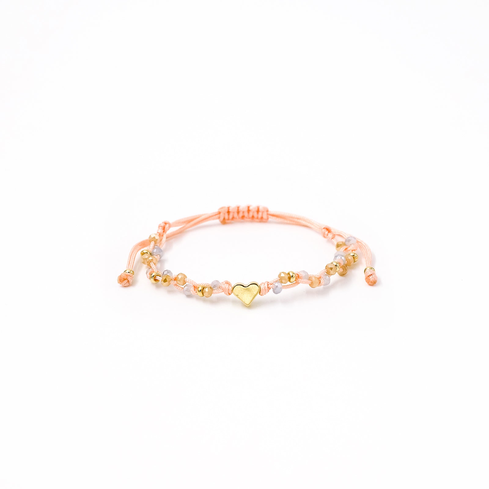 Pulsera Zoe corazón liso pasante