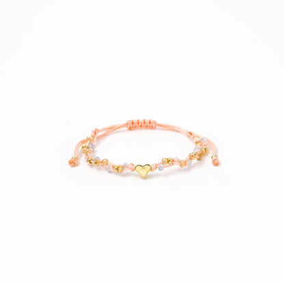 Pulsera Zoe corazón liso pasante