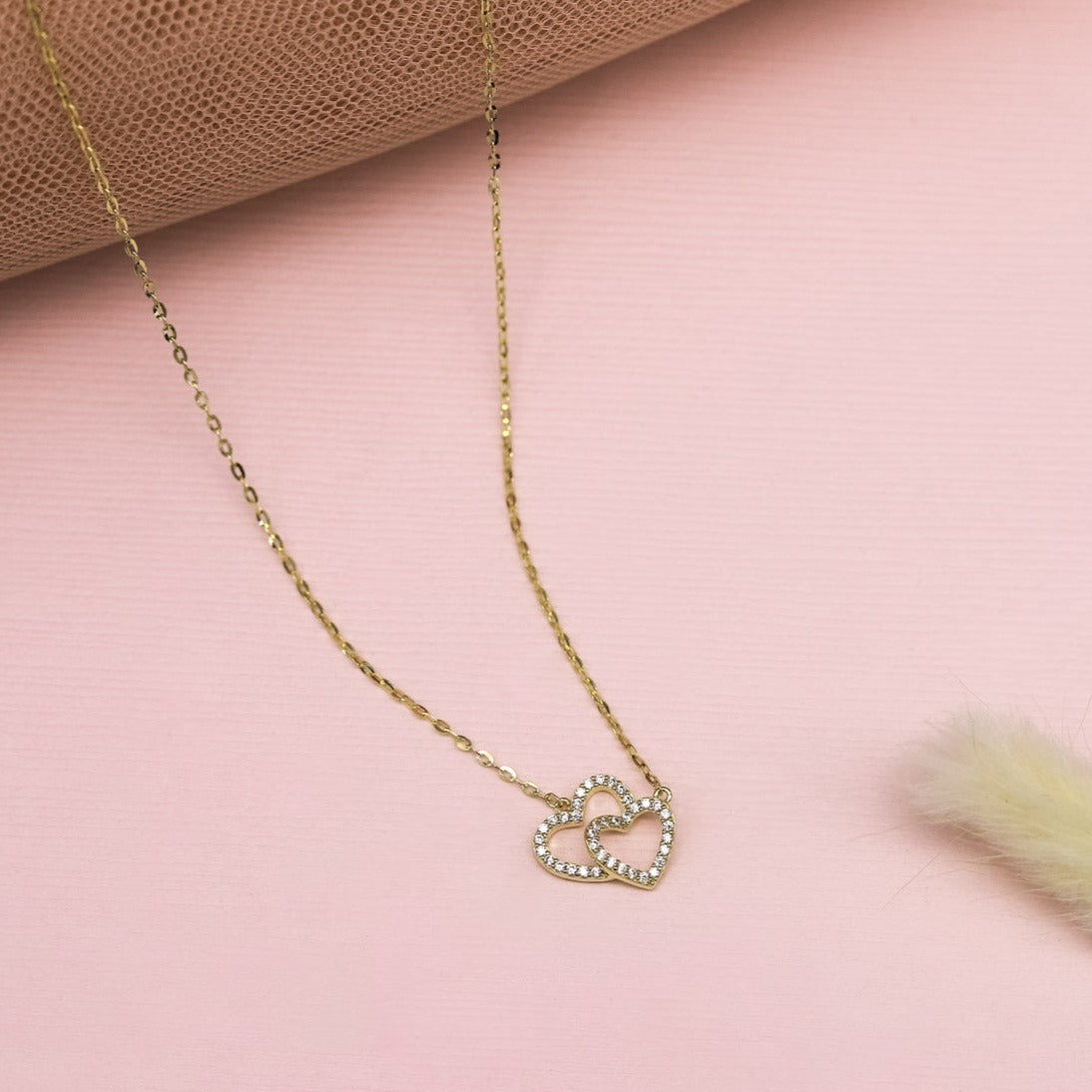 Collar Corazón Doble