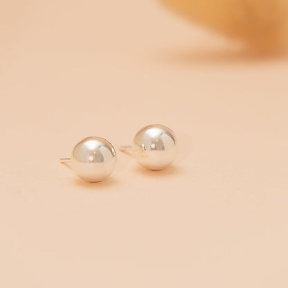 Aretes Esfera Plata 925