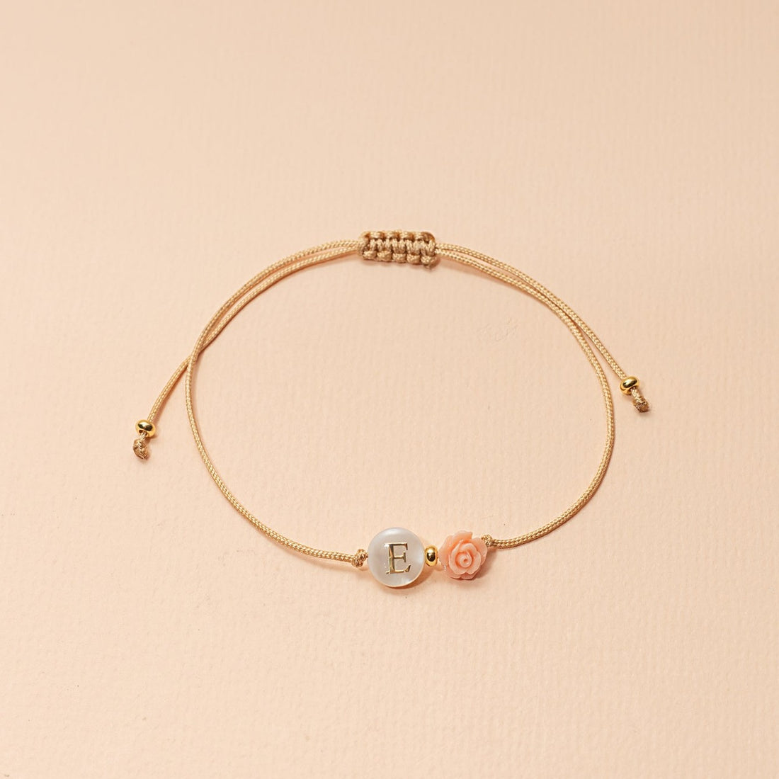 Pulsera Lia inicial y flor